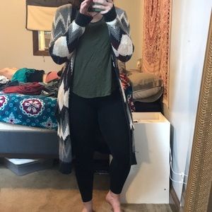 Fall Long open front cardigan